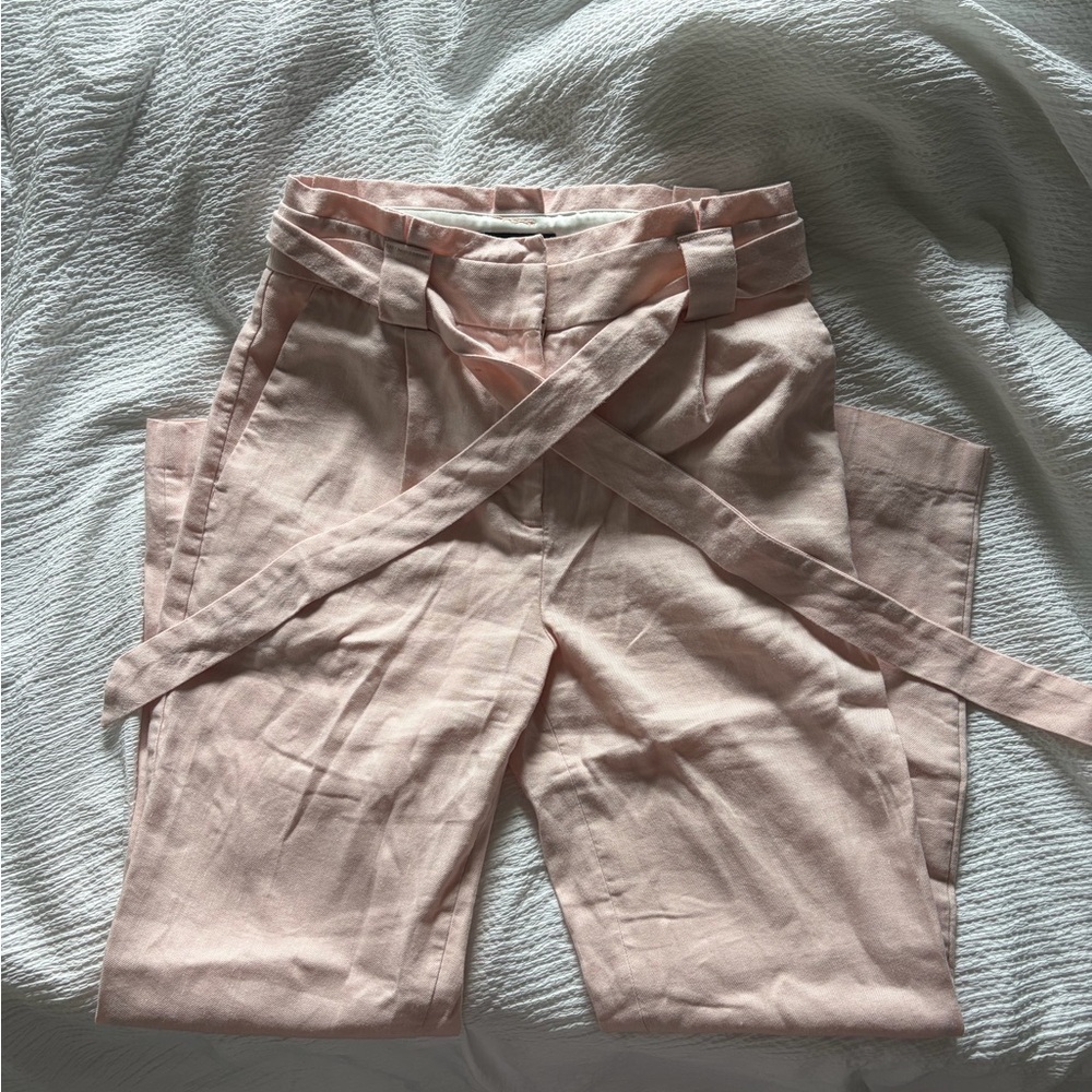 Express High Waisted Paperbag Ankle Pants